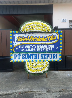 Papan Bunga Duka di Bonjeruk